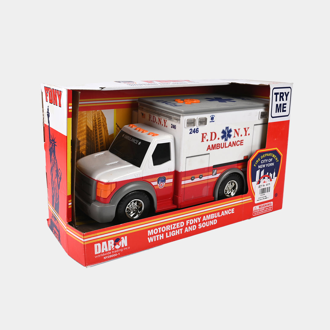 Emergency Ambulance Vehicle with Light and Sound for Kids