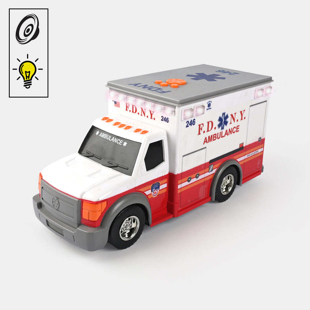 Emergency Ambulance Vehicle with Light and Sound for Kids