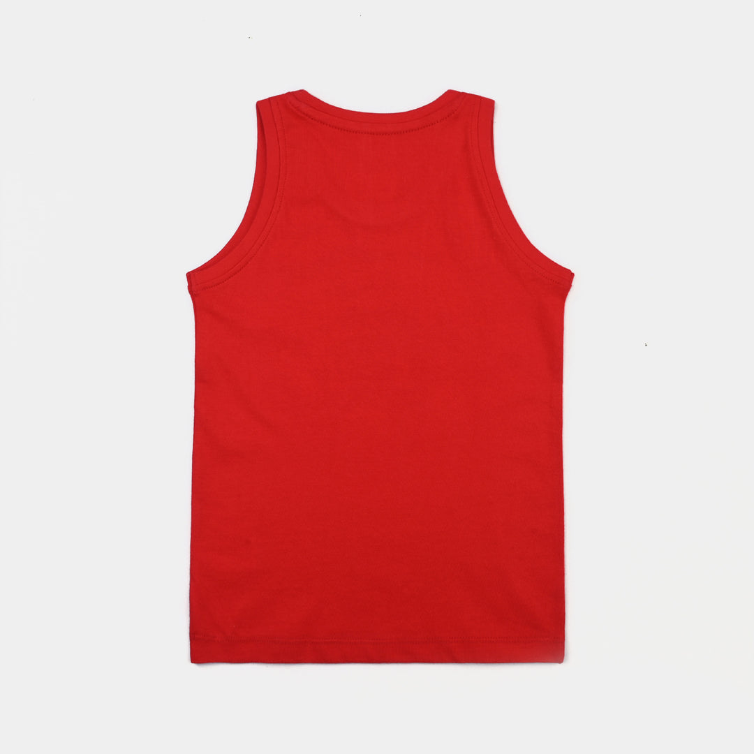 Boys Cotton Jersey Sando Character Speed-H.R.Red