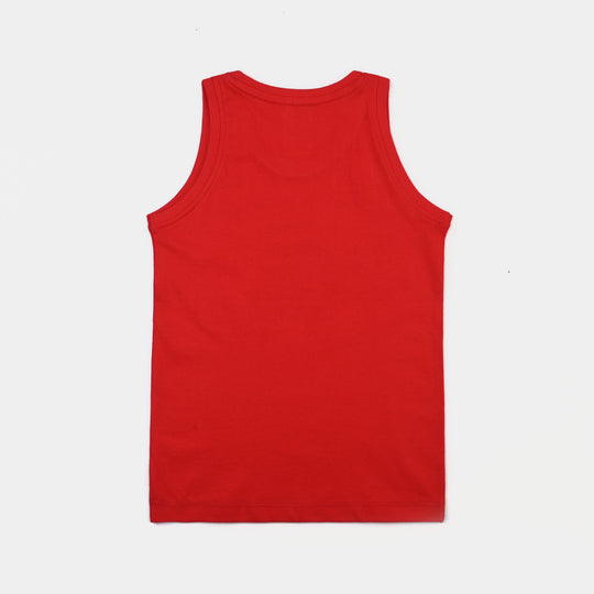 Boys Cotton Jersey Sando Character Speed-H.R.Red