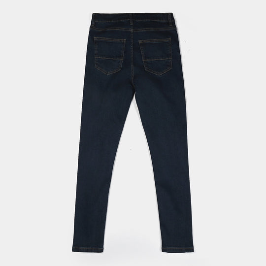 Teen Boys Denim Stretch Pant -Dark Blue