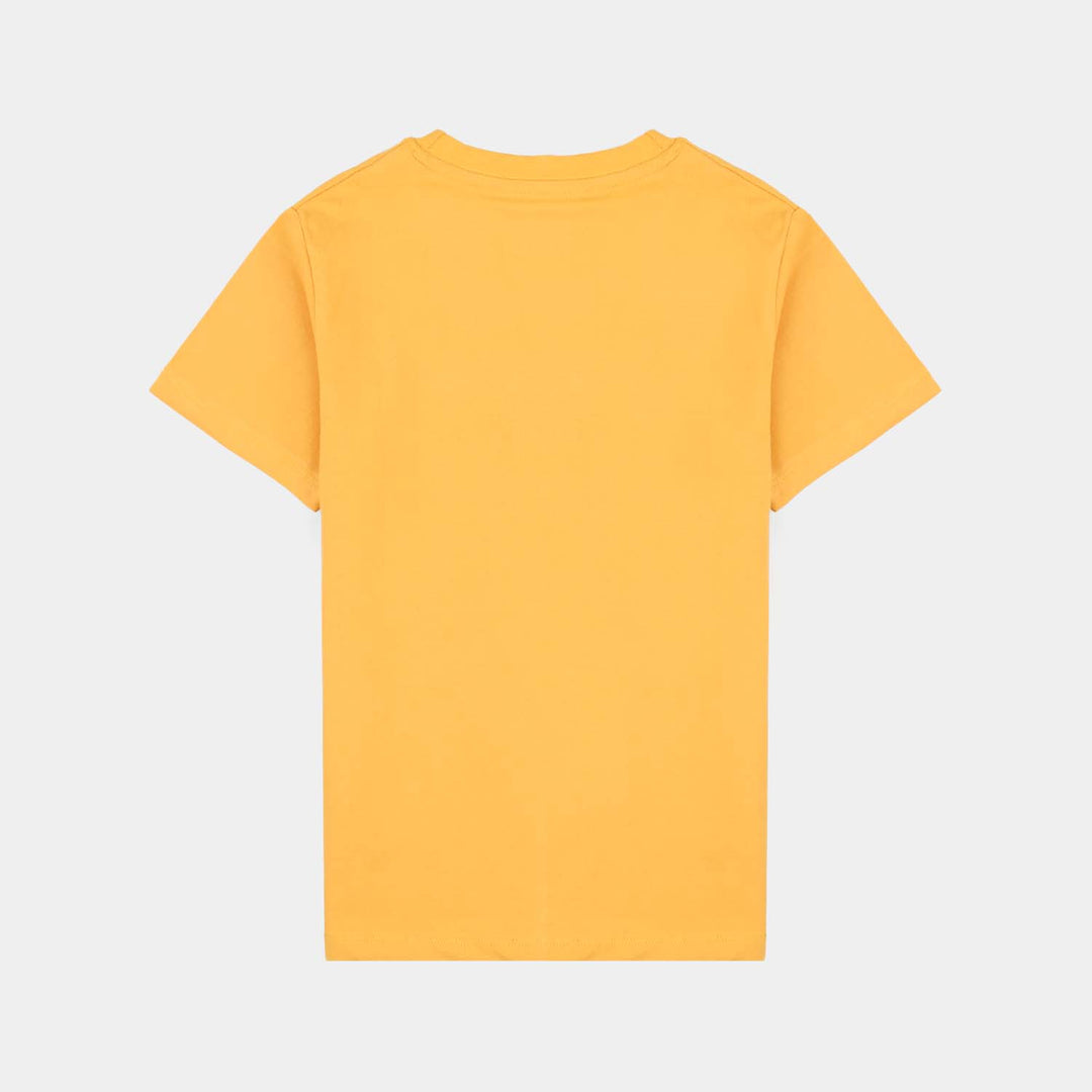 Boys Lycra Jersey T-Shirt (Basic) - Yellow
