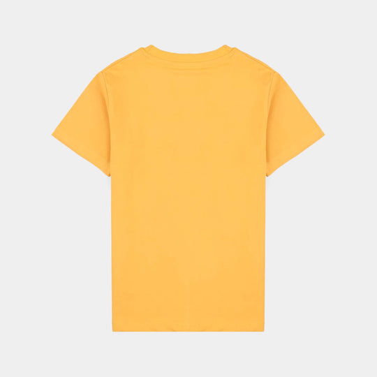 Boys Lycra Jersey T-Shirt (Basic) - Yellow