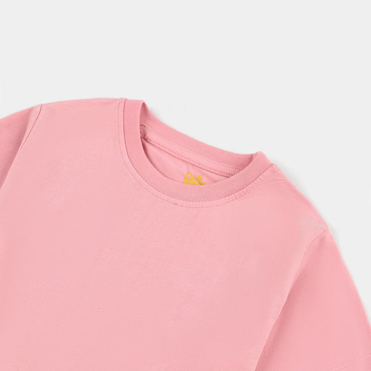 BASIC T-SHIRT CANDY PINK-C.Pink Lycra Jersey