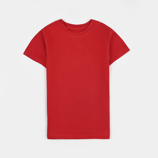 Unisex Lycra Jersey Basic T-SHIRT-HR.Red