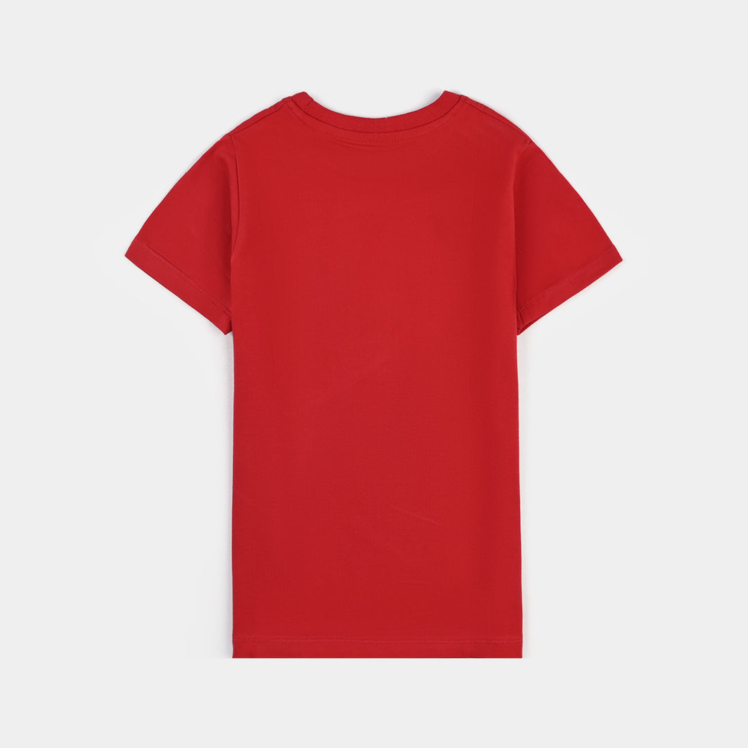 Unisex Lycra Jersey Basic T-SHIRT-HR.Red
