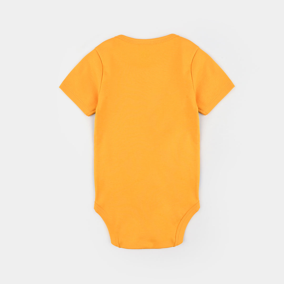 Infant Unisex Cotton Interlock Romper Best Ramadan Mubarak-Citrus