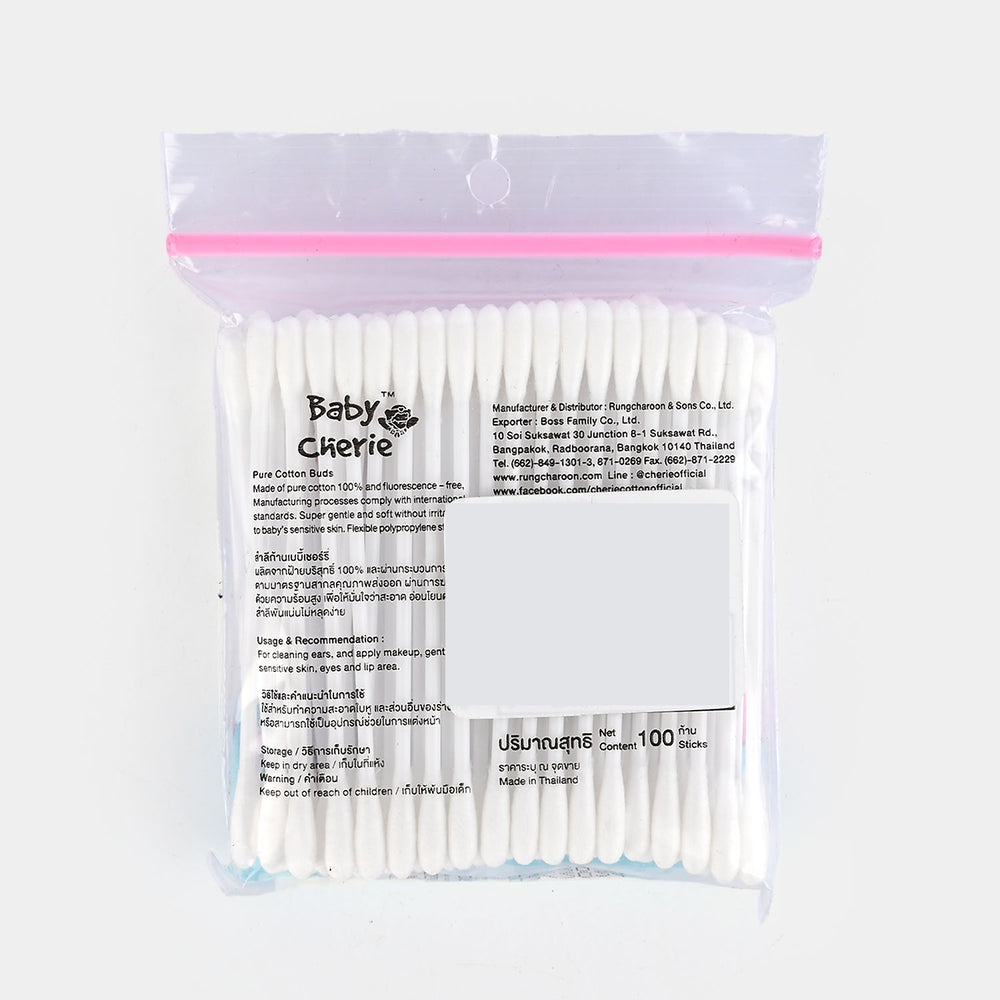 Cotton Buds 100Pcs– Safe & Gentle For Babies & Kids