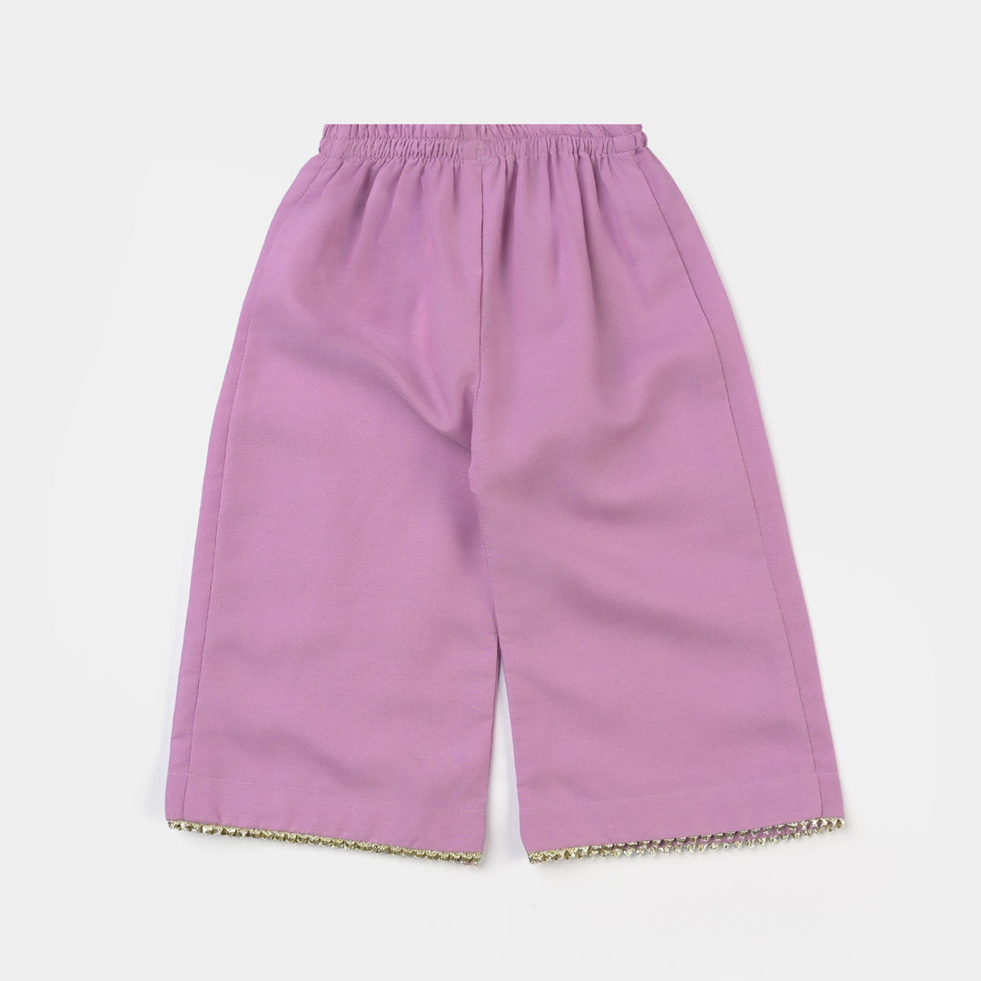Infant Girls poly cambric Fancy 2Pcs Rani-Lylac