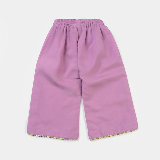 Infant Girls poly cambric Fancy 2Pcs Rani-Lylac