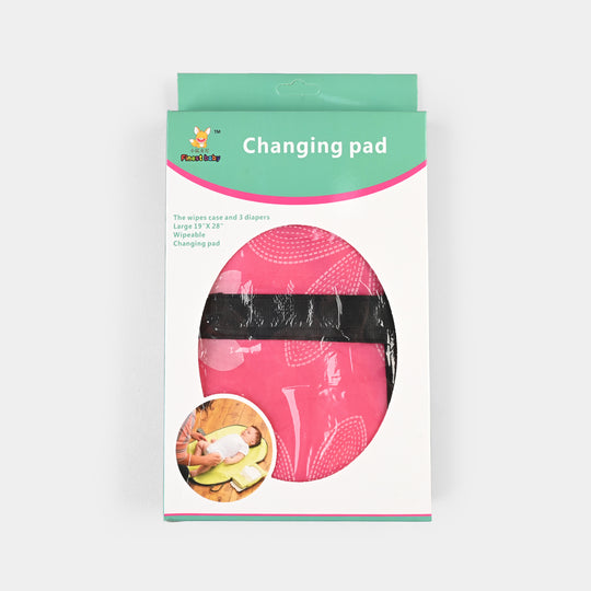 Cotton Baby Changing Mat - pink