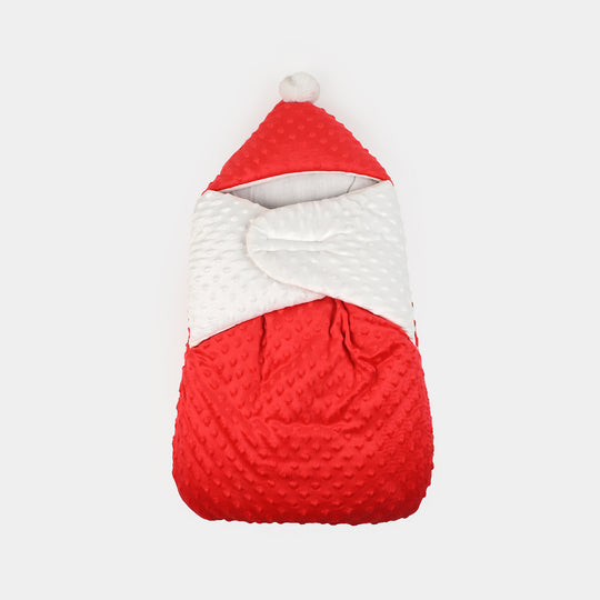 Hooded Baby Carry Nest Minky Dots