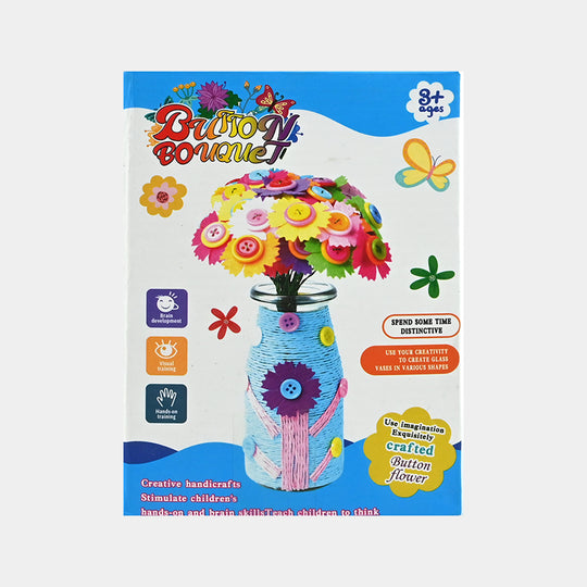 Creative Button Bouquet Art & Craft Set For Kids