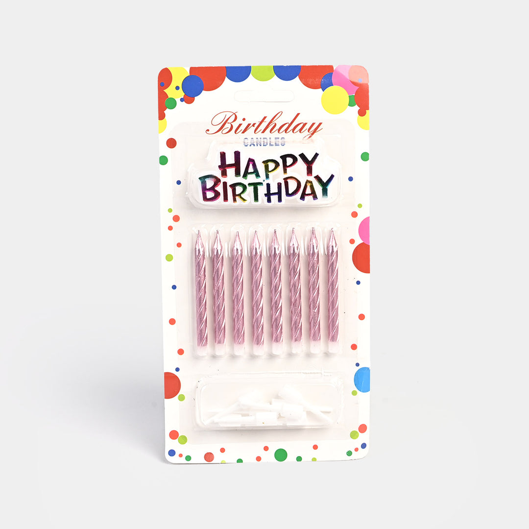 HBD Cake Topper Candles | 8Pcs