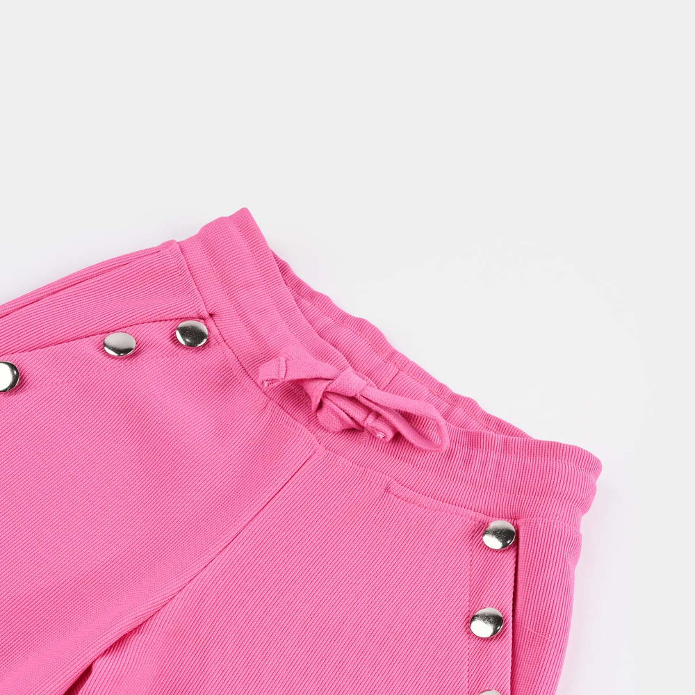 Girls Yarn Dyed Pyjama Blooming-Hot Pink
