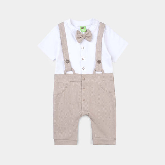 Infant Boy Jacquard Romper FASHION LOOP STYLE