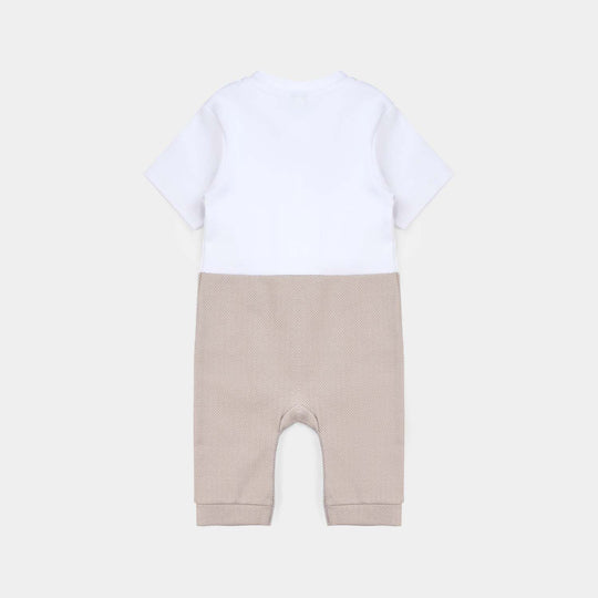 Infant Boy Jacquard Romper FASHION LOOP STYLE