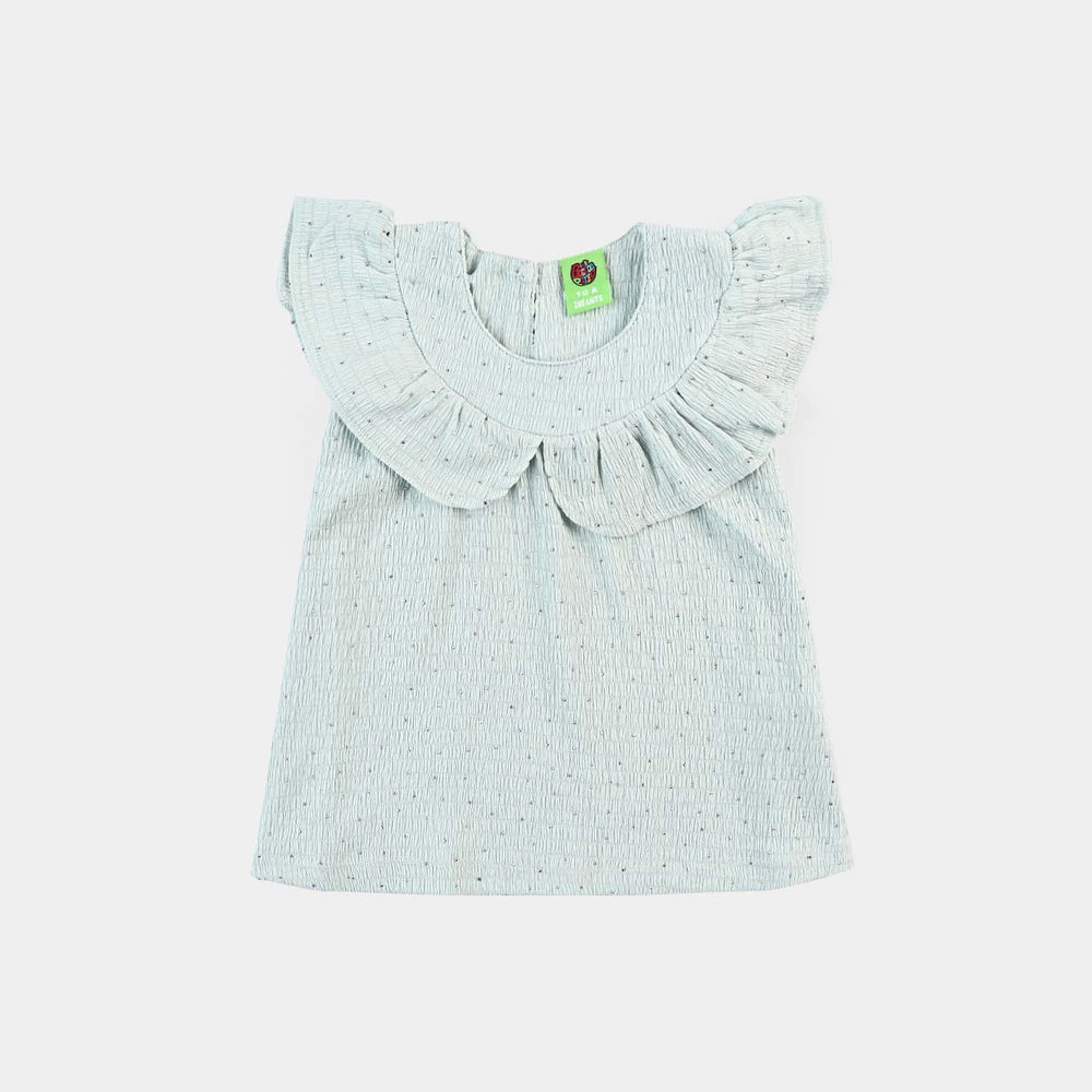 Infant Girls Poly Crinkle Suit BLOOM THE BLUE-Sky.Green