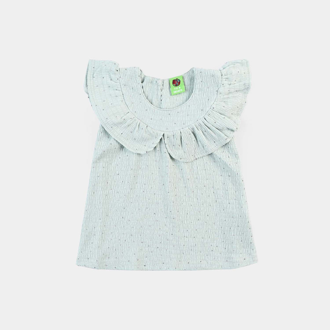 Infant Girls Poly Crinkle Suit BLOOM THE BLUE-Sky.Green