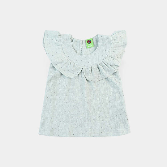 Infant Girls Poly Crinkle Suit BLOOM THE BLUE-Sky.Green