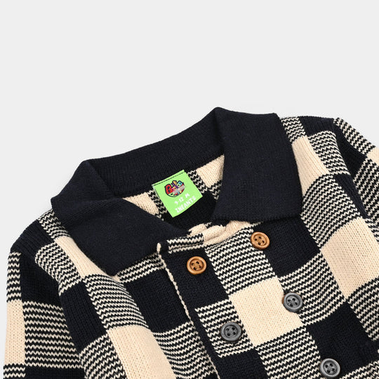 Infant Boys Acrylic Co-Ord Set-Bufalo-Black.White
