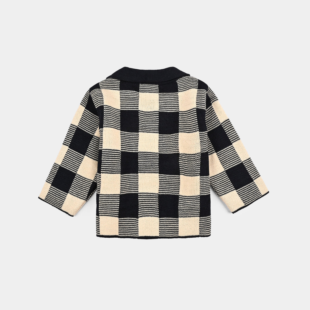 Infant Boys Acrylic Co-Ord Set-Bufalo-Black.White