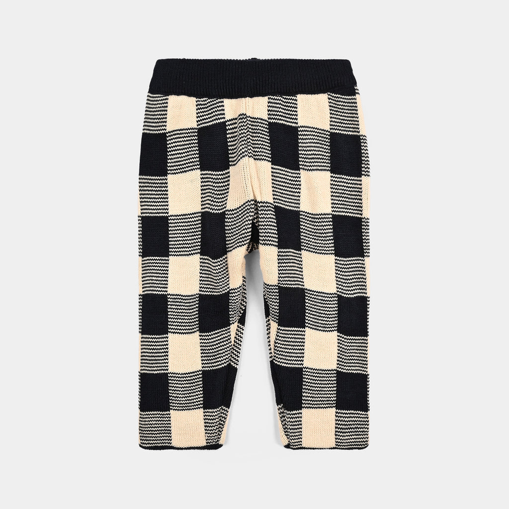 Infant Boys Acrylic Co-Ord Set-Bufalo-Black.White