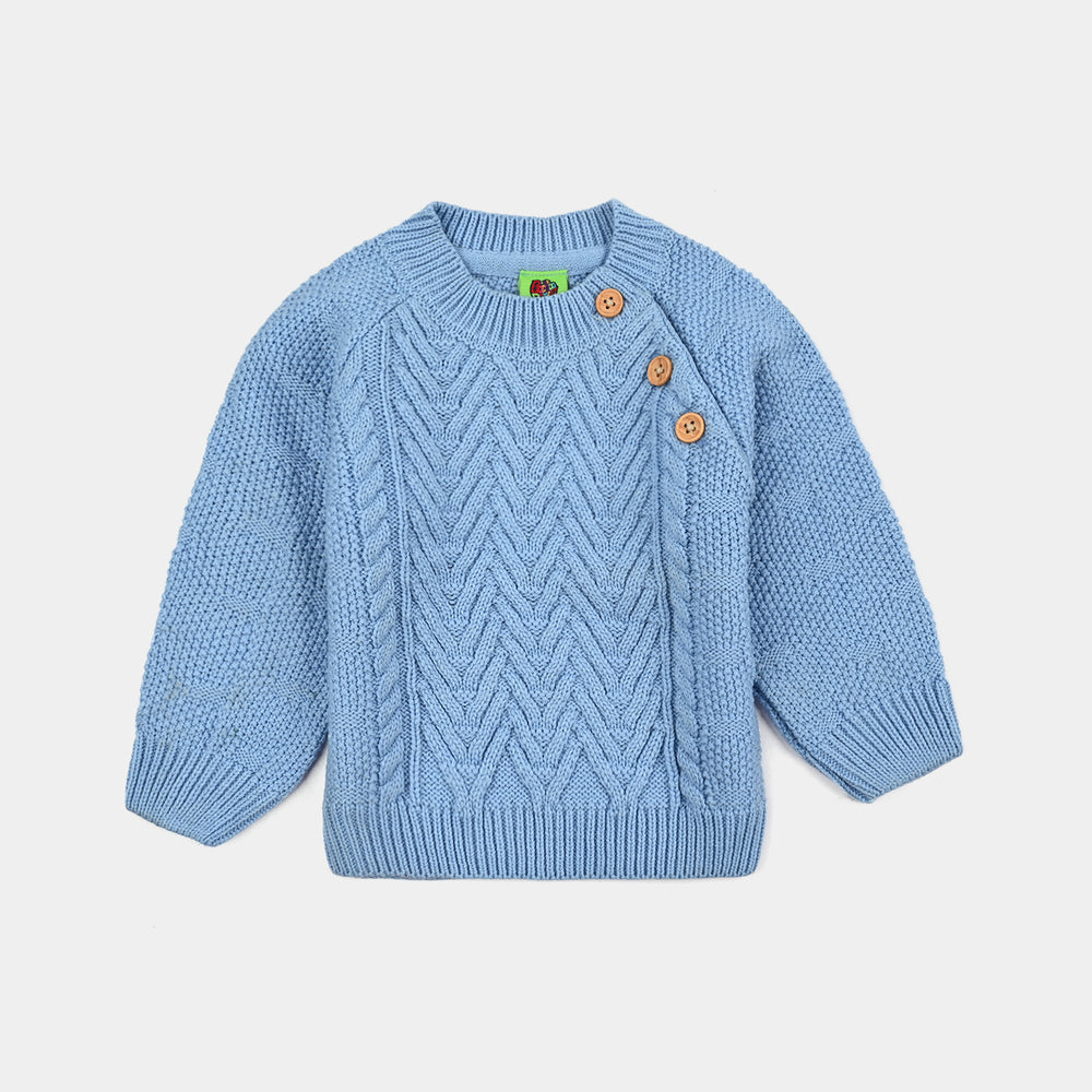 Infant Boys Acrylic Suit-Cabling - L.Blue