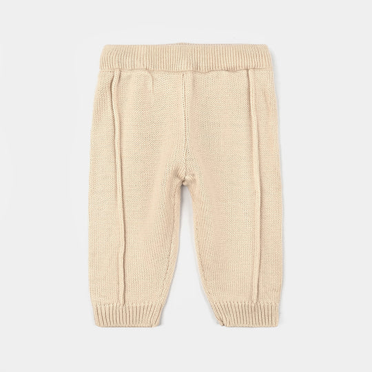 Infant Boys Acrylic Suit-Bear Hug-BEIGE