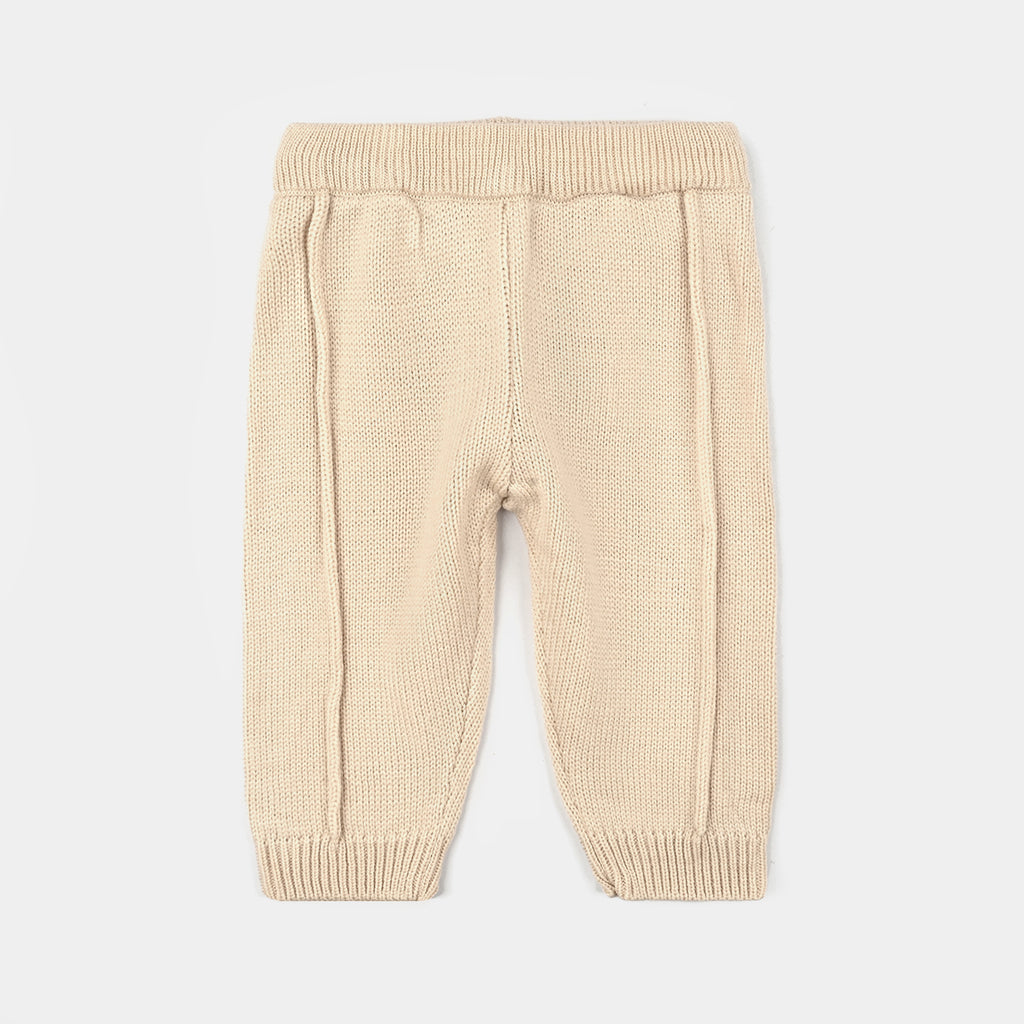 Infant Boys Acrylic 3PC Set-Bear Hug-BEIGE