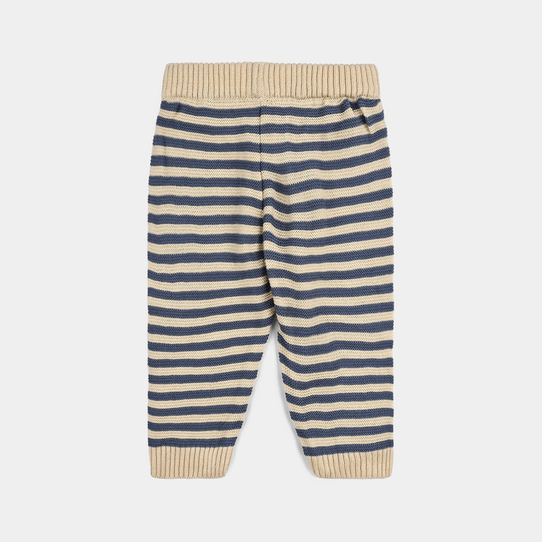 Infant Boys Acrylic Suit-Happy-Off White/Green