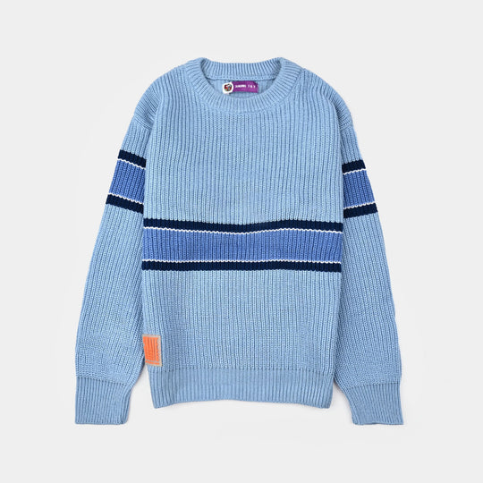 Boys Feather-Acrylic Sweater-Olympic-LT.Blue