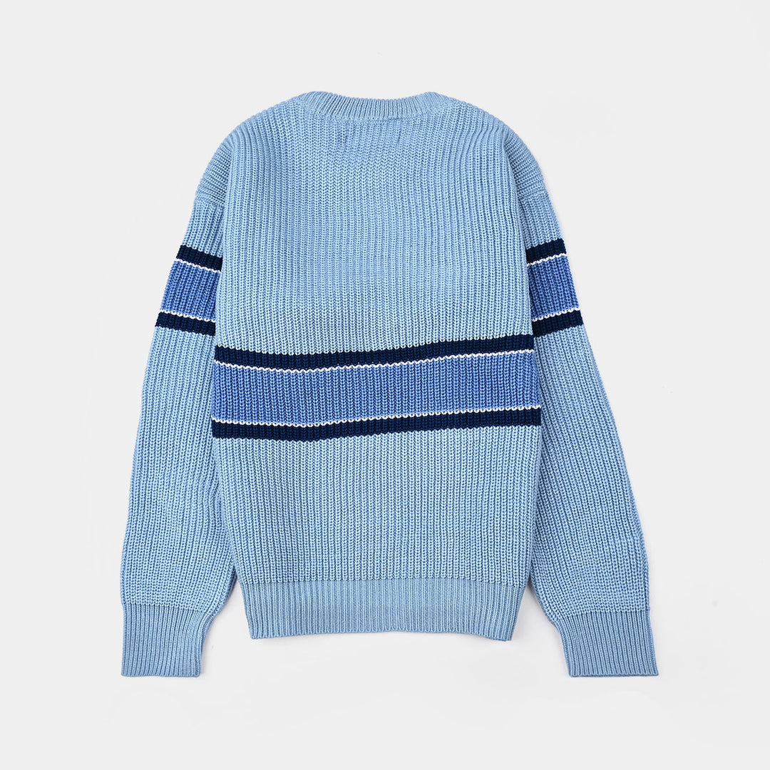 Boys Feather-Acrylic Sweater-Olympic-LT.Blue