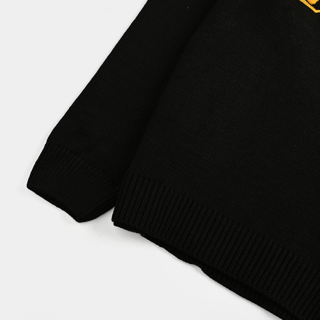 Boys Acrylic Sweater-Batman-Blk.Yellow