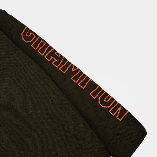 Boys Acrylic Sweater-Champion-GREEN