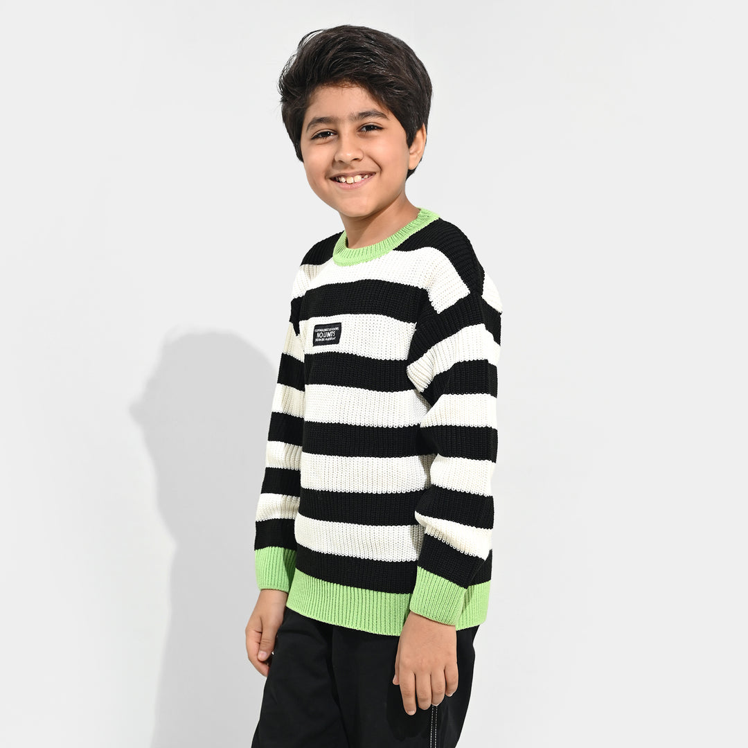 Boys Acrylic Sweater-No Limit - Multi