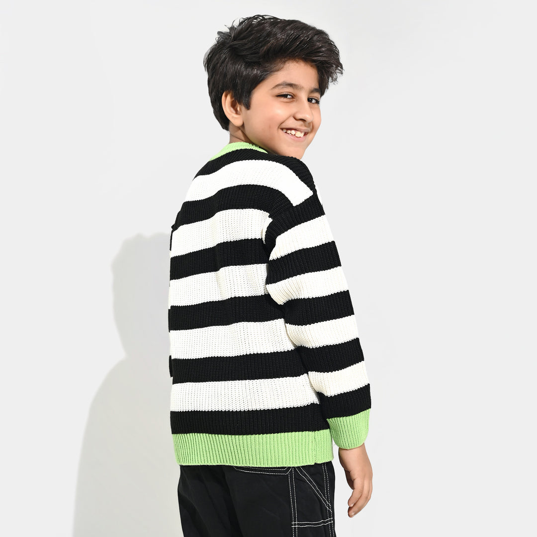 Boys Acrylic Sweater-No Limit - Multi