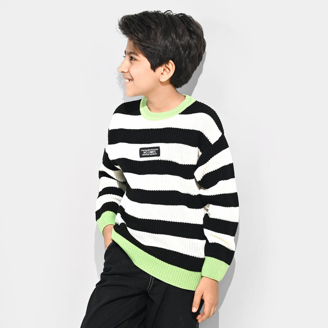 Boys Acrylic Sweater-No Limit - Multi