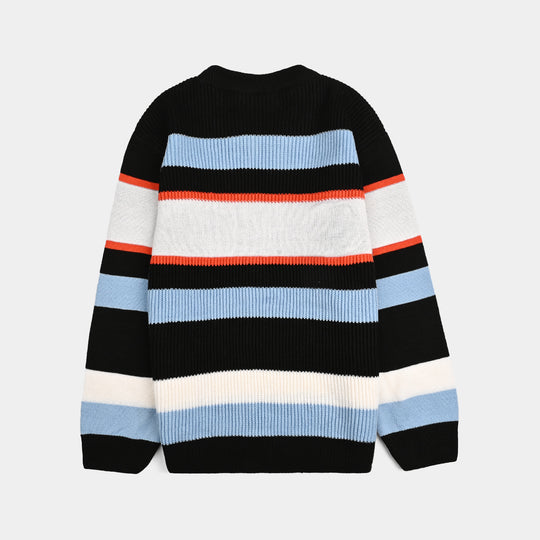 Boys Acrylic Sweater-Superstar-Multi