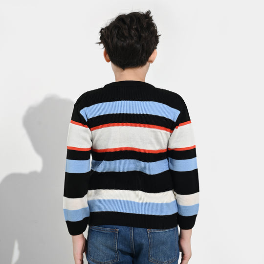 Boys Acrylic Sweater-Superstar-Multi