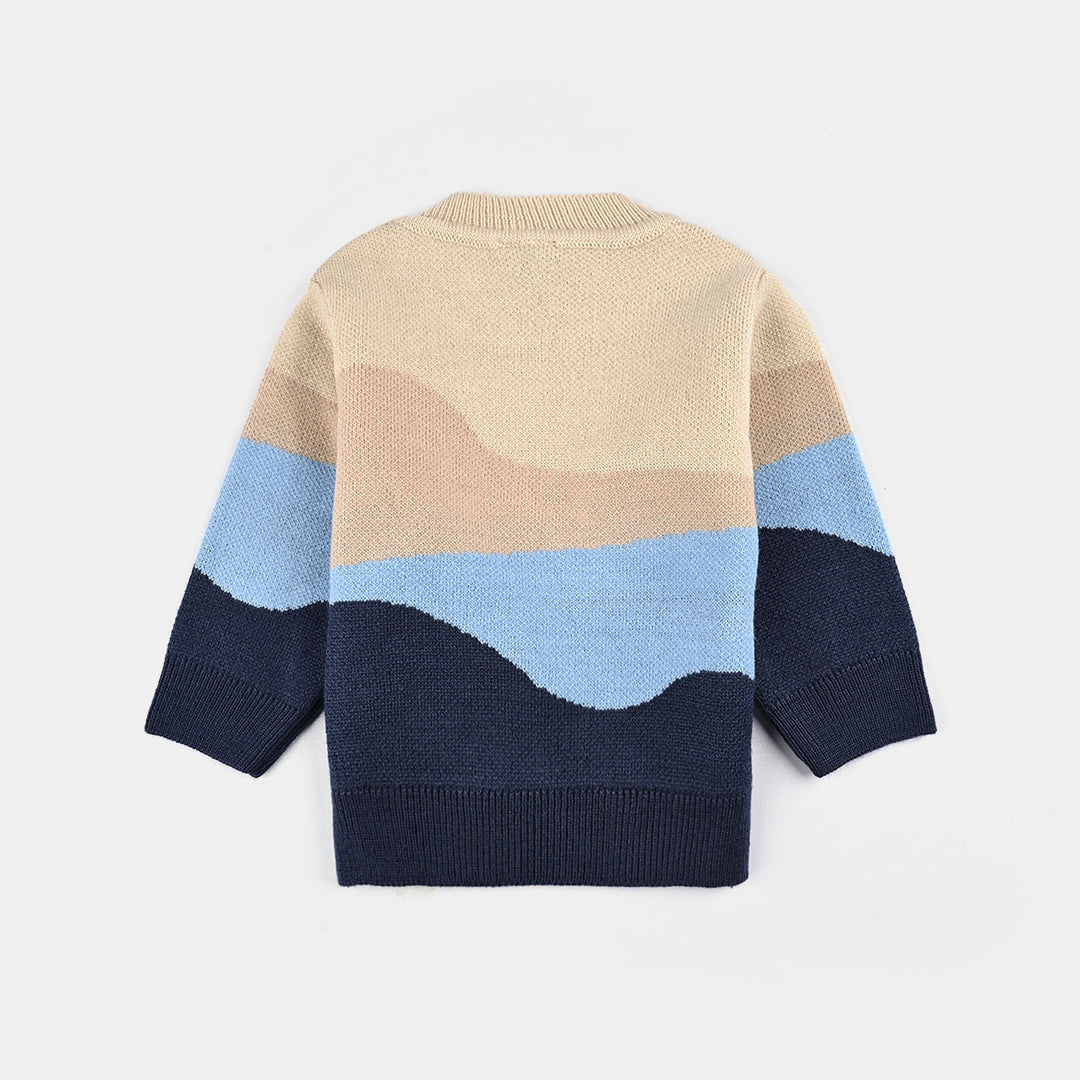 Infant Boys Acrylic Sweater-Adventure-Multi