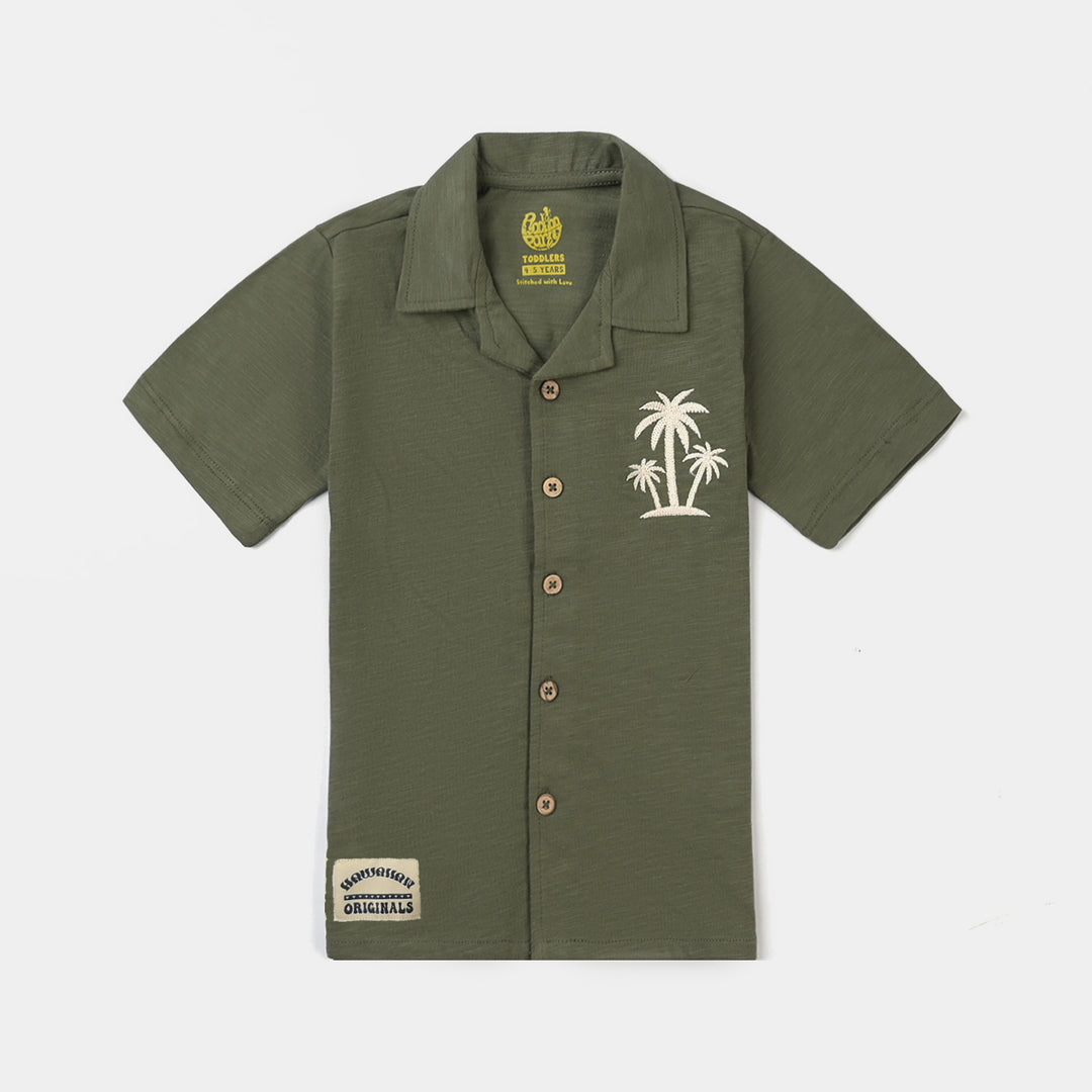 Boys Slub Jersey Shirt HS ORGINAL HAWAII-Chive