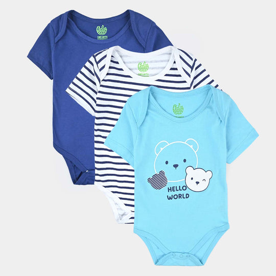 Infant Boys Cotton Jersey 3 Piece Set Bear-Splash