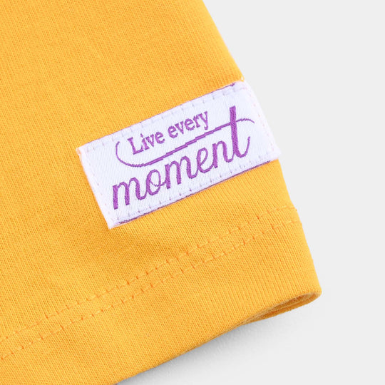 Girls Cotton Jersey T-Shirt H/S Live Every Moment