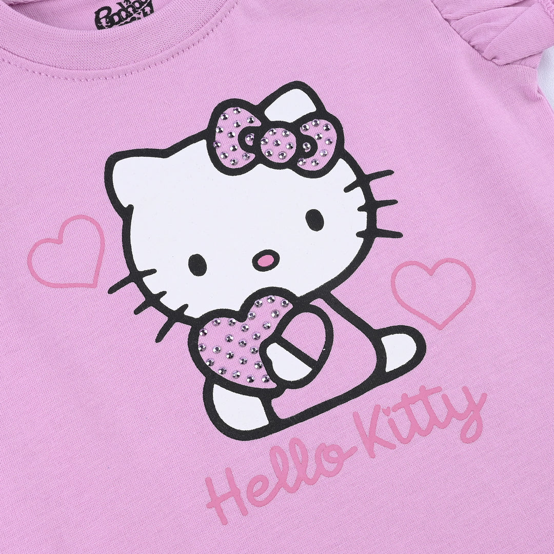 Infant Girls Cotton Jersey Character T-Shirt -Purple