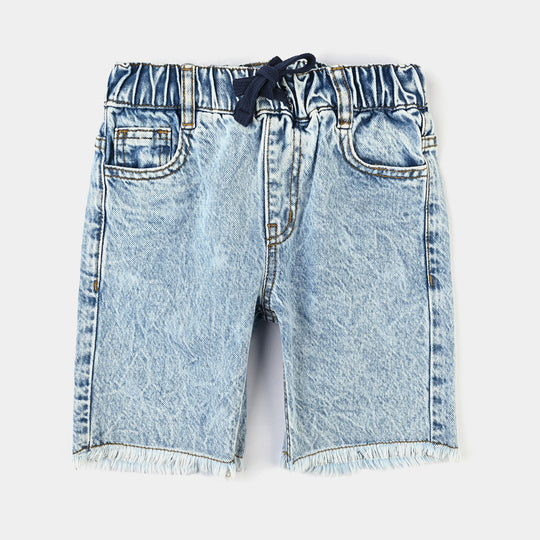 Boys Denim rigid Short Basic-LT.Blue