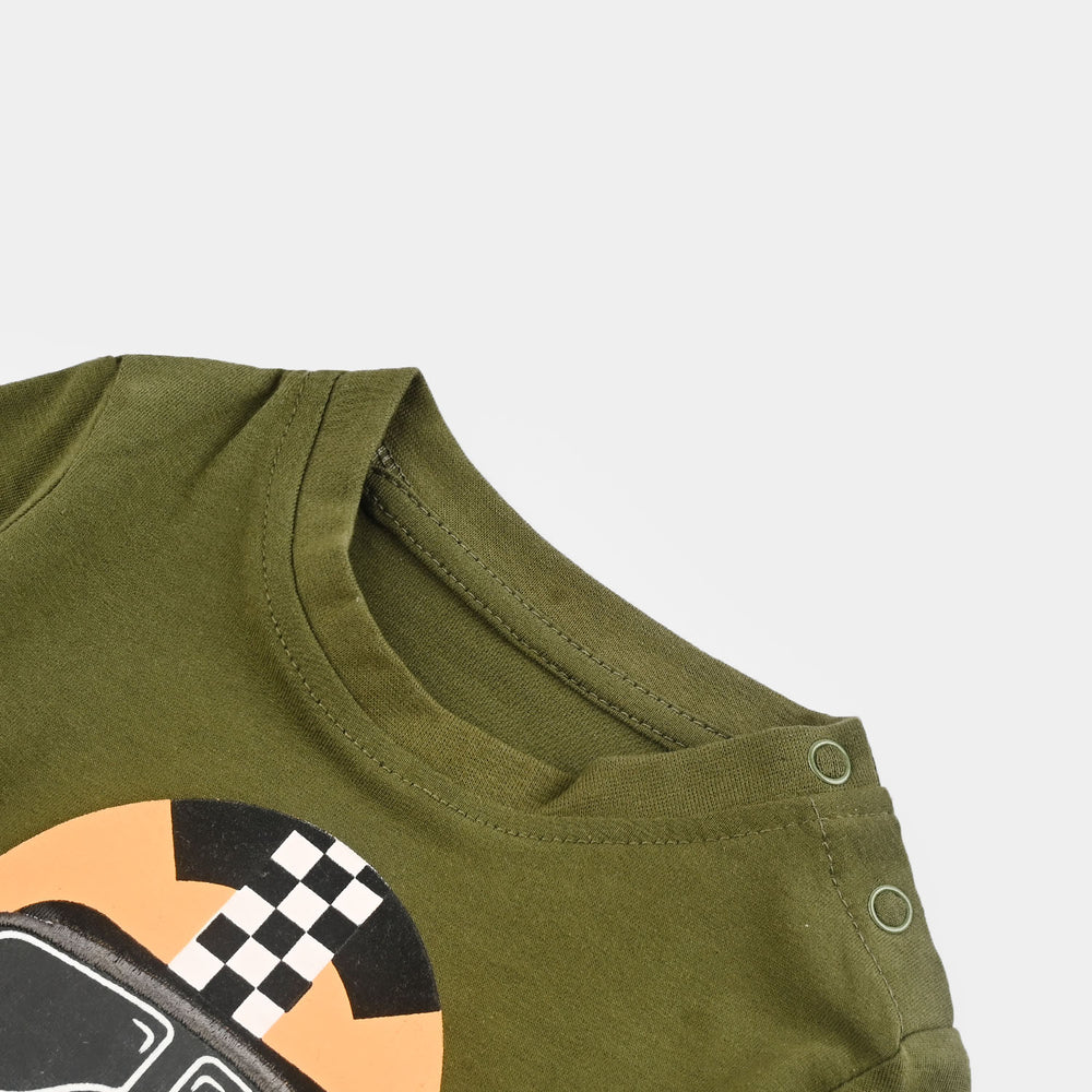 Infant Boys Cotton Jersey T-Shirt Little Rider-Cypress