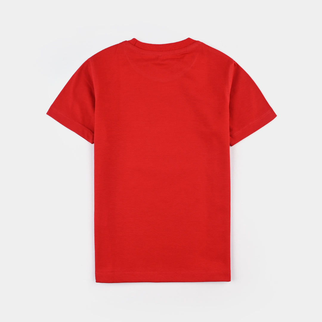 Boys Cotton NightWear Character-HR Red
