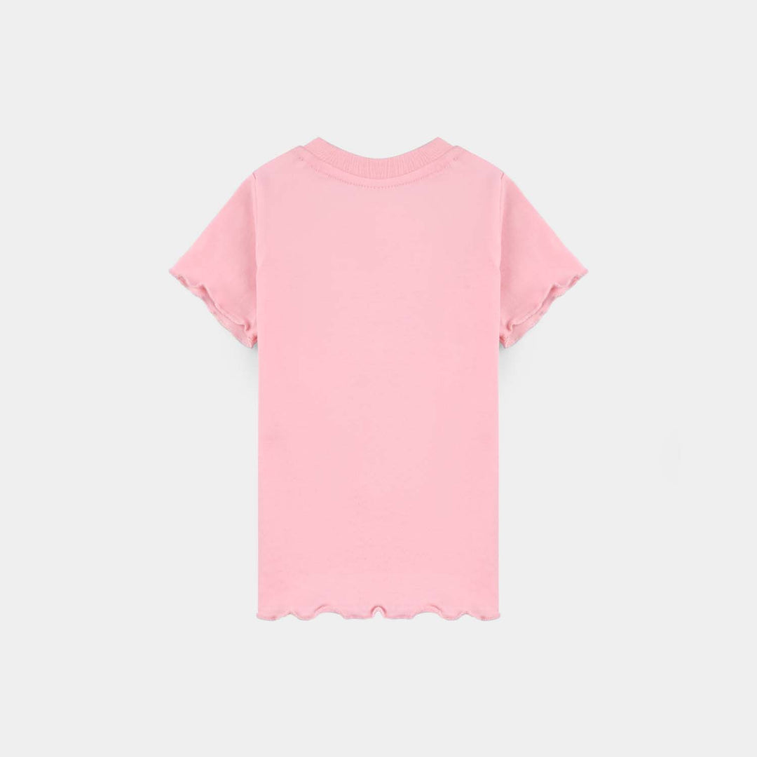 Infant Girls Cotton Jersey T-Shirt Ice Cream For Everyone-C.Pink