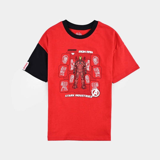 Boys Cotton Jersey T-Shirt H/S-HR.Red